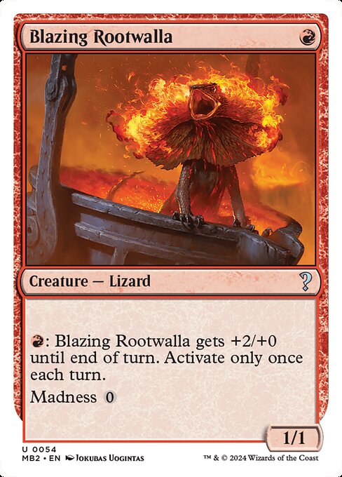 MB2: Blazing Rootwalla (White Border)