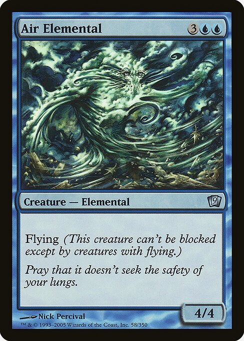 9ED: Air Elemental (Foil)