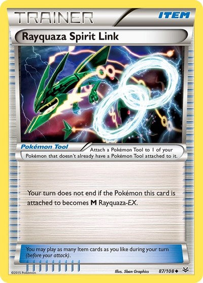 ROS: Rayquaza Spirit Link (Reverse Holofoil)