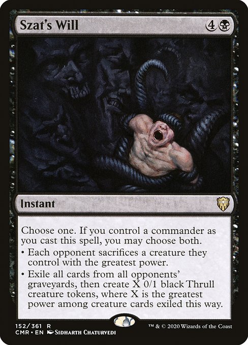 CMR: Szat's Will (Foil)