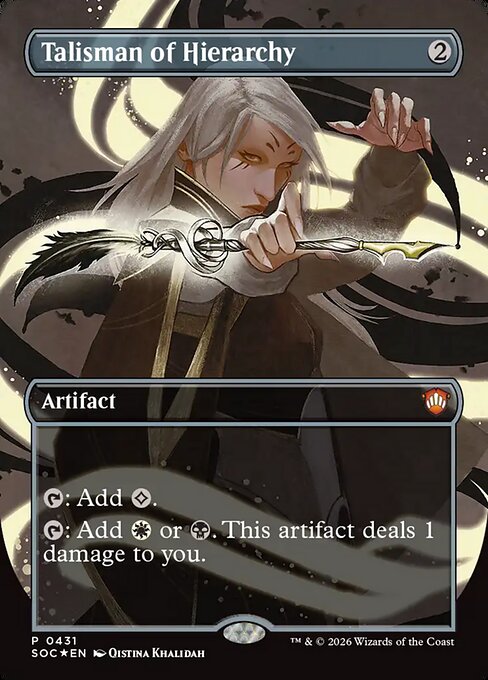 SOC: Talisman of Hierarchy (Borderless) (Foil)