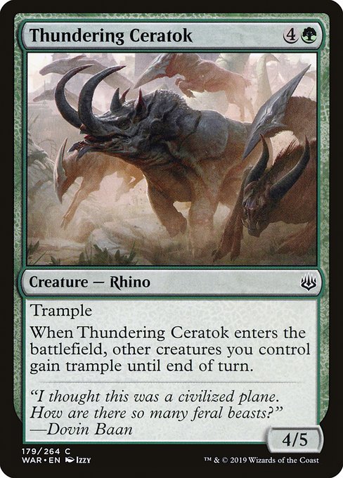 WAR: Thundering Ceratok