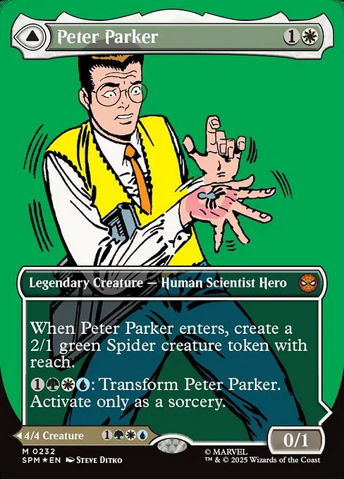 SPM: Peter Parker (0232) (Borderless) (Foil)