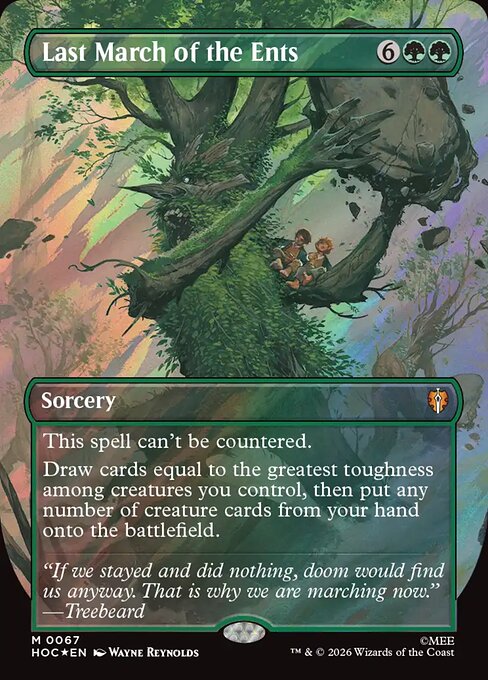 HOC: Last March of the Ents (Borderless) (Surge Foil)