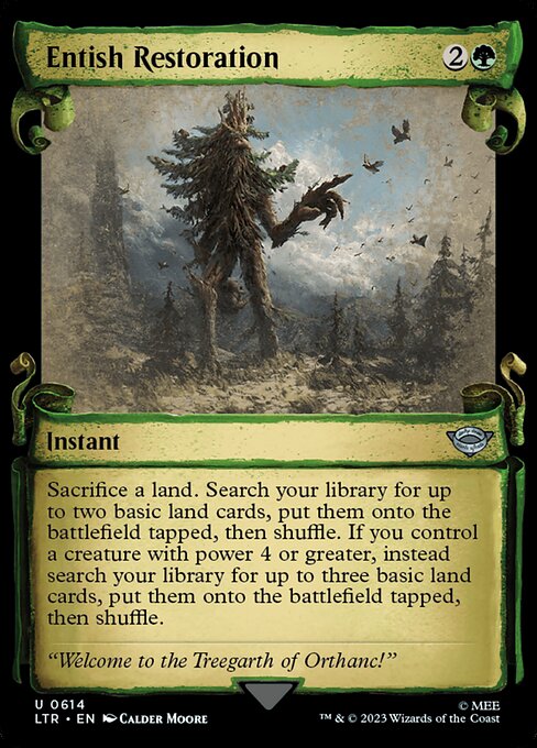LTR: Entish Restoration (Showcase Scrolls) (Foil)