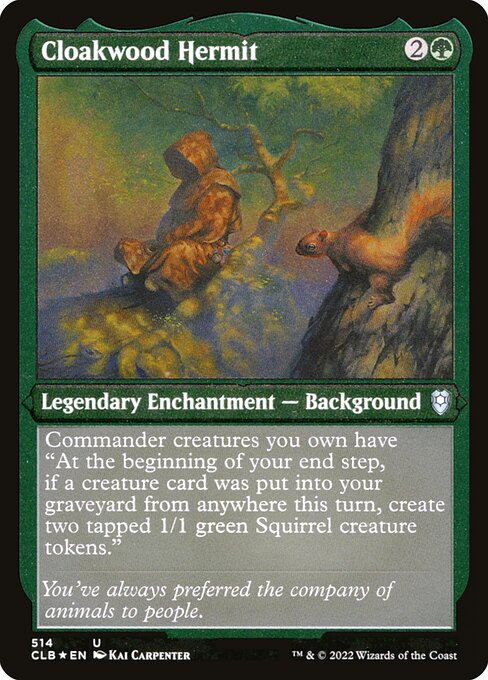 CLB: Cloakwood Hermit (Foil Etched)