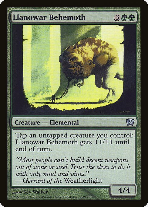 9ED: Llanowar Behemoth (Foil)