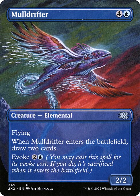 2X2: Mulldrifter (Borderless) (Foil)