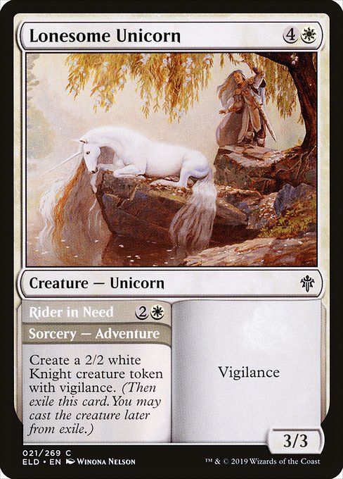 ELD: Lonesome Unicorn (Foil)