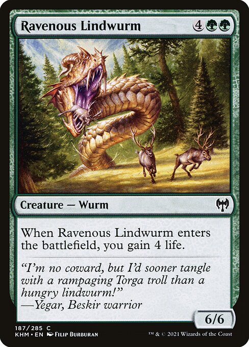 KHM: Ravenous Lindwurm (Foil)