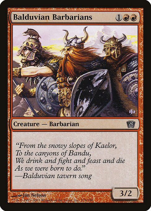 8ED: Balduvian Barbarians (Foil)