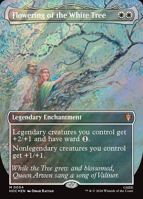 HOC: Flowering of the White Tree (Borderless) (Surge Foil)