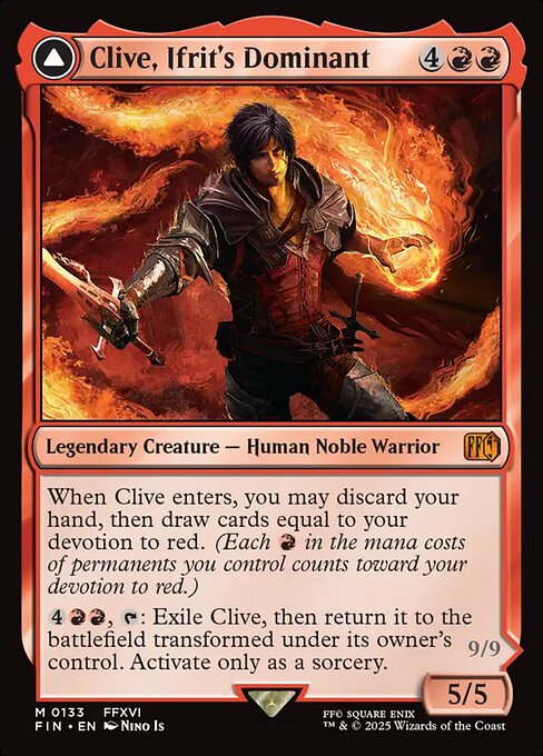 FIN: Clive, Ifrit's Dominant (Foil)