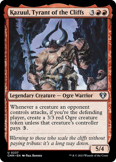 CMM: Kazuul, Tyrant of the Cliffs (Foil)