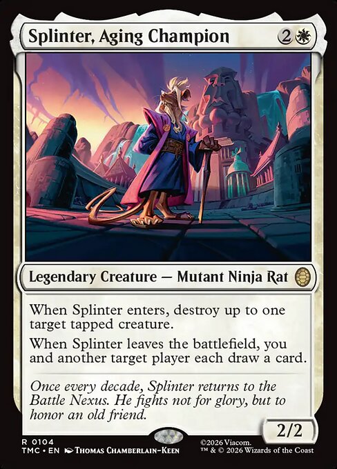 TMC: Splinter, Aging Champion