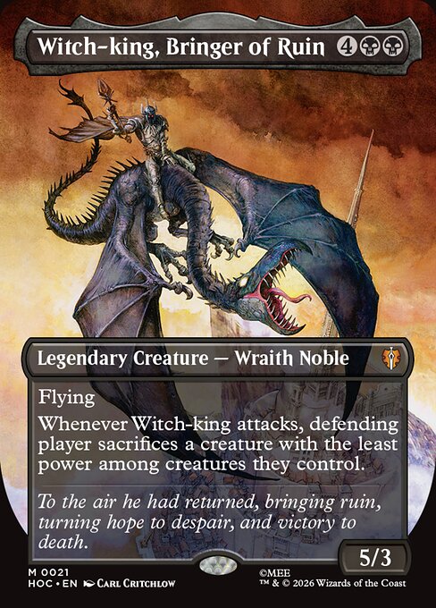 HOC: Witch-king, Bringer of Ruin (Borderless) (Foil)