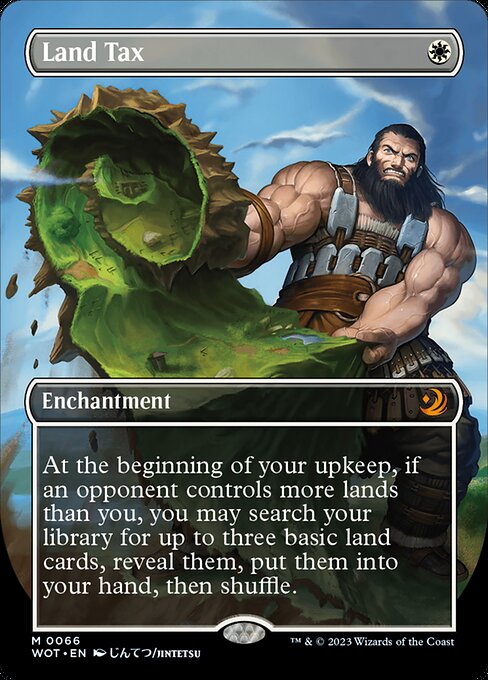 WOT: Land Tax (Anime Borderless) (Foil)