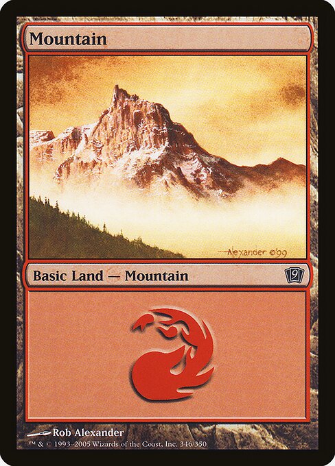 9ED: Mountain (346) (Foil)
