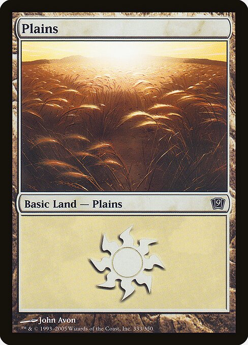 9ED: Plains (333) (Foil)