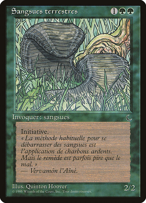 REN: Land Leeches (French) - "Sangsues terrestres"