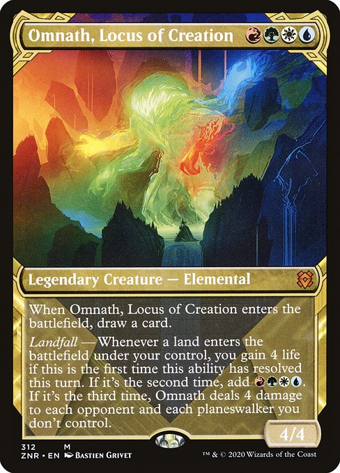 ZNR: Omnath, Locus of Creation (Showcase) (Foil)