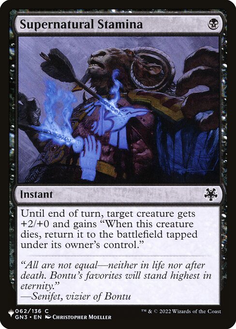 PLST: Supernatural Stamina