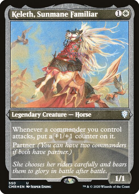 CMR: Keleth, Sunmane Familiar (Foil Etched)