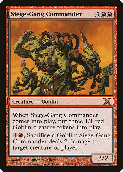 10E: Siege-Gang Commander (Foil)