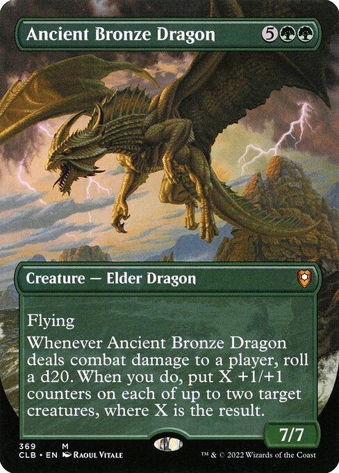 CLB: Ancient Bronze Dragon (Borderless) (Foil)