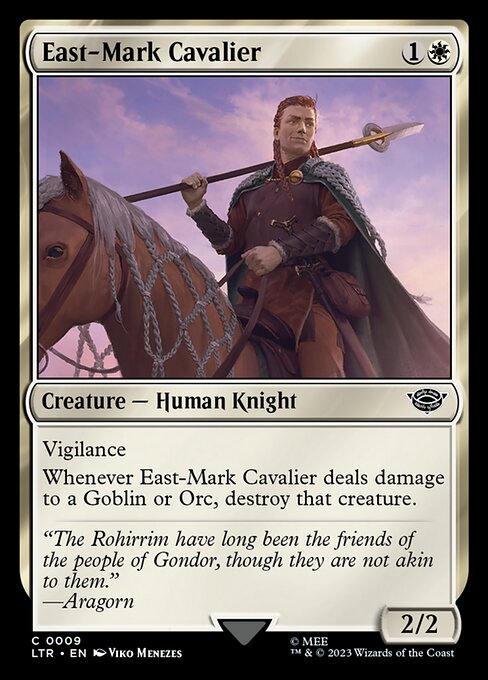 LTR: East-Mark Cavalier (Foil)