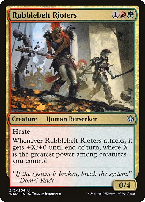 WAR: Rubblebelt Rioters