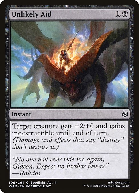 WAR: Unlikely Aid (Foil)
