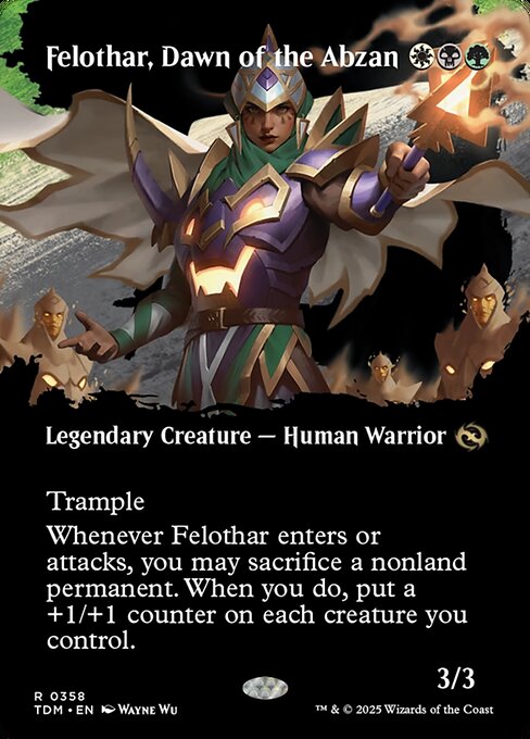 TDM: Felothar, Dawn of the Abzan (Borderless) (Foil)