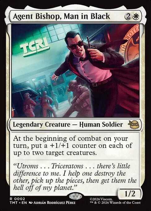 TMT: Agent Bishop, Man in Black (Foil)