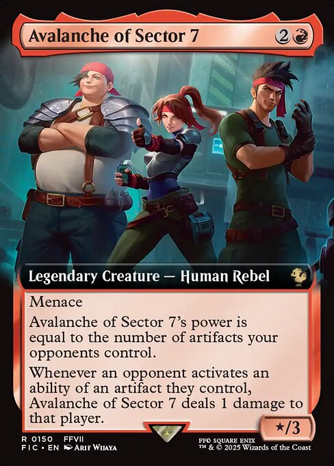 FIC: Avalanche of Sector 7 (Extended Art) (Foil)