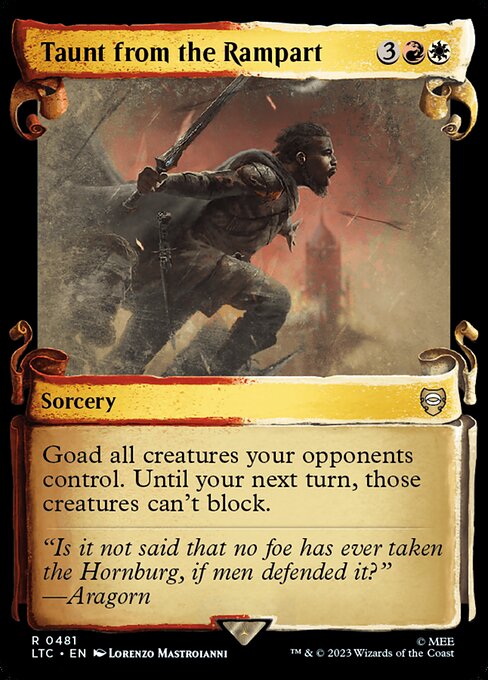 LTC: Taunt from the Rampart (Showcase Scrolls) (Foil)