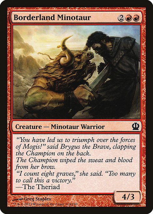 THS: Borderland Minotaur (Foil)
