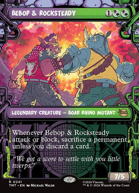 TMT: Bebop & Rocksteady (Showcase) (Foil)