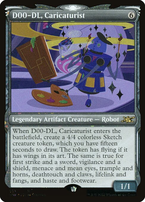 UNF: D00-DL, Caricaturist (Showcase) (Galaxy Foil)