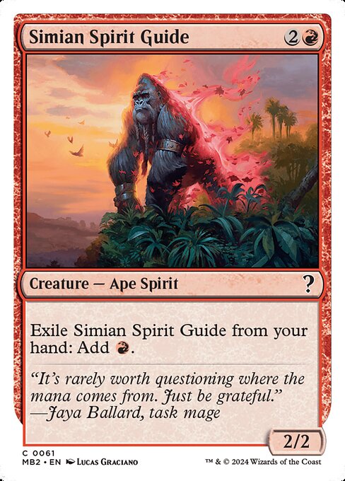 MB2: Simian Spirit Guide (White Border)