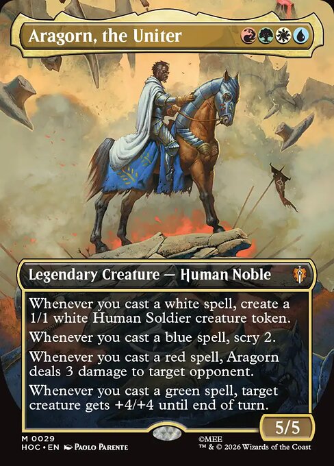 HOC: Aragorn, the Uniter (Borderless) (Foil)