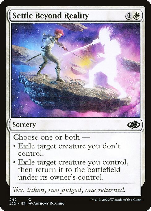 J22: Settle Beyond Reality