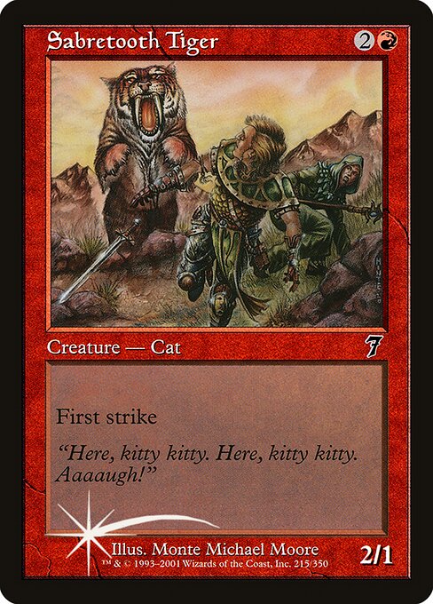 7ED: Sabretooth Tiger (Foil)