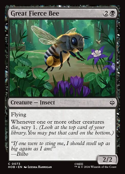 HOB: Great Fierce Bee