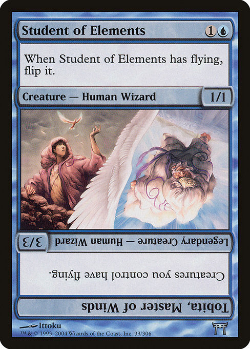 CHK: Student of Elements // Tobita, Master of Winds (Foil)