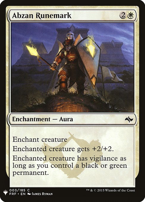 PLST: Abzan Runemark