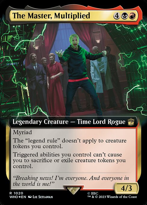 WHO: The Master, Multiplied (Extended Art) (Surge Foil)