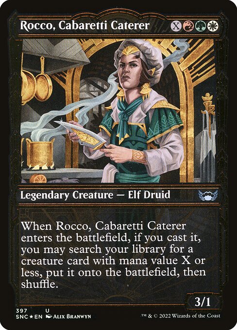 SNC: Rocco, Cabaretti Caterer (Gilded Foil)