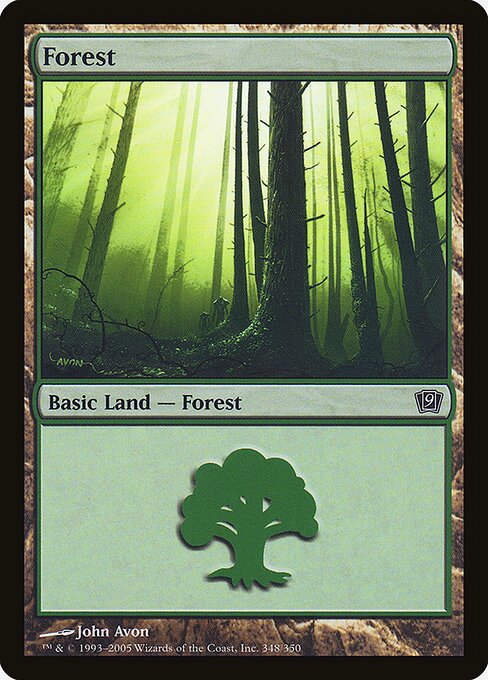 9ED: Forest (348) (Foil)