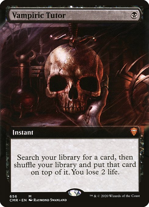 CMR: Vampiric Tutor (Extended Art) (Foil)